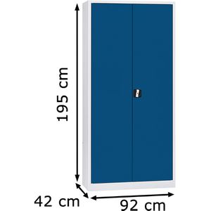 Produktbild für Mehrzweckschrank G-Office UNC.19/N, abschließbar, blau