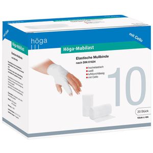 Mullbinden Höga Mubilast mit Cello, 10 cm x 4 m