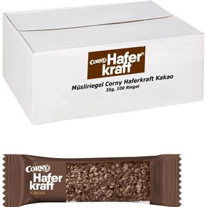 Corny Müsliriegel Haferkraft Kakao, je 35g, 100 Riegel