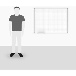 Produktbild für Whiteboard Maul MAULstandard, Raster, 90 x 120 cm