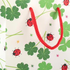 Produktbild für Geschenktüte Idena 31846, Glücksklee