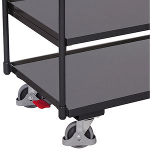 Produktbild für Tischwagen VARIOfit sw-700.661/AG, Metall &amp; Holz