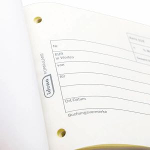 Produktbild für Quittungsblock Idena 10849, MwSt. separat