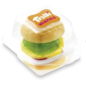 Produktbild für Schaumzucker Trolli Mini Burger, mit Fruchtgummi