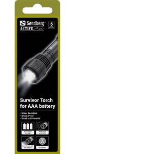 Produktbild für Taschenlampe Sandberg Survivor, LED, mit Batterie