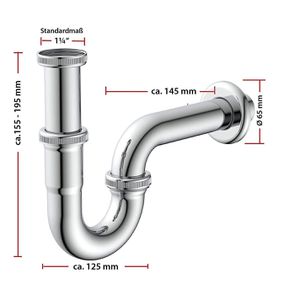 Produktbild für Siphon Kirchhoff Röhrensiphon für Waschbecken
