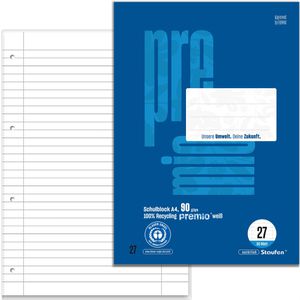 Briefblock Staufen Premio 040751027, Recycling, A4