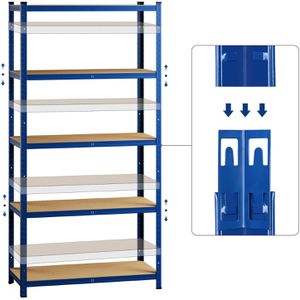Produktbild für Schwerlastregal Monzana 106178-1, 5 Holzböden