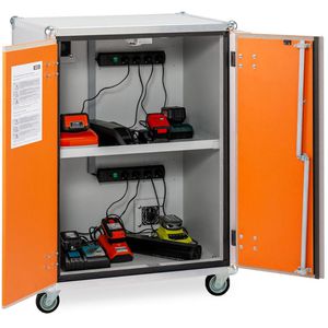 Produktbild für Akku-Ladeschrank CEMO Premium Plus 8/10, mit 8 Steckdosen