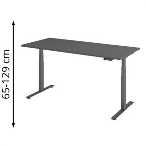 Produktbild für Schreibtisch Böttcher-AG Base Lite, graphit / graphit