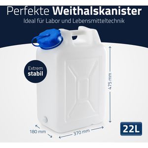 Produktbild für Wasserkanister Hünersdorff 818200, Weithalskanister