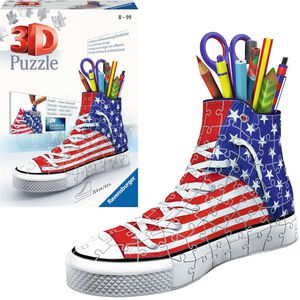Ravensburger Puzzle 3D Sneaker American Style, 3D Puzzle, ab 8 Jahre, 108 Teile