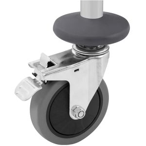 Produktbild für Servierwagen Royal-Catering RCSW-3SQ2, silber, aus Edelstahl