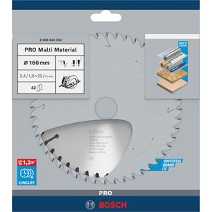 Produktbild für Kreissägeblatt Bosch PRO Multi Material 2608640503
