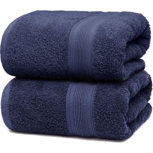 Handtuch NatureMark Premium, navyblau, 70 x 140 cm