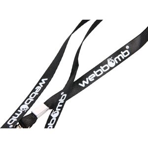 Produktbild für Schlüsselband Webbomb 64691, schwarz, Textil