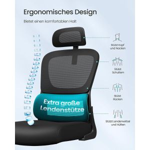 Produktbild für Bürostuhl Songmics OBN041B01