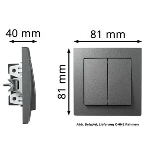 Produktbild für Jalousieschalter McPower Flair 1534767