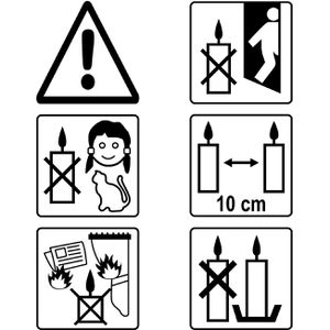 Produktbild für Teelichter pajoma 90570, weiß