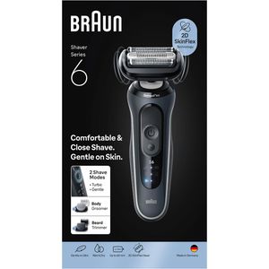 Produktbild für Elektrorasierer Braun Series 6, 62-G1650s, grau