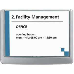 Produktbild für Türschild Durable 4861-37, Click Sign A6, graphit