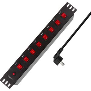 Produktbild für Steckdosenleiste LogiLink PDU8D01, PDU, 2m Kabel