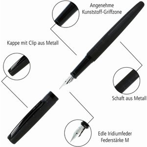 Produktbild für Füller Online Eleganza Black Style, Feder M