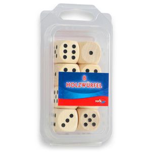 Produktbild für Würfel Noris 606151040, Holzwürfel, natur