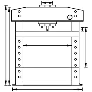 Produktbild für Werkstattpresse Unicraft WPP 30 E, Pressdruck 30 t