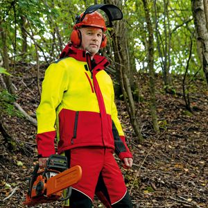 Produktbild für Forsthelm Feldtmann TECTOR Waldarbeiter-Helmset, orange