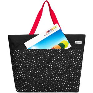 Produktbild für Einkaufstasche anndora TW-8220-230 SNÖVIT XXL, schwarz / weiß