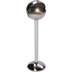 Aschenbecher VAR WH240, 43401, silber, für Outdoor, mit Deckel