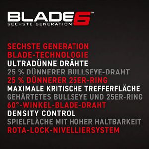 Produktbild für Dartscheibe WINMAU Blade 6 Dartboard, mit PDC Zertifizierung