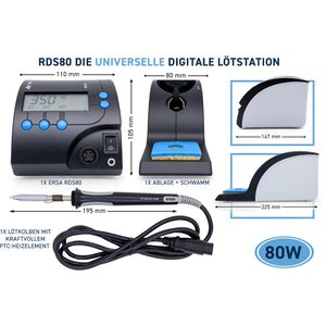 Produktbild für Lötstation Ersa 0RDS80, RDS 80, Set, 9-teilig