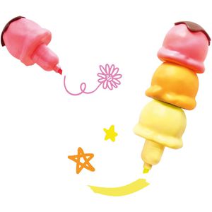 Produktbild für Textmarker Moses Be happy Eiszauber, 3 Stück