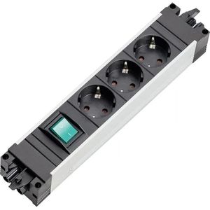 Steckdosenleiste Bachmann Step Alu, mit GST18