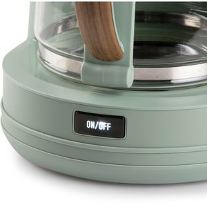 Produktbild für Kaffeemaschine Domo Wood You, DO755K, mit Glaskanne