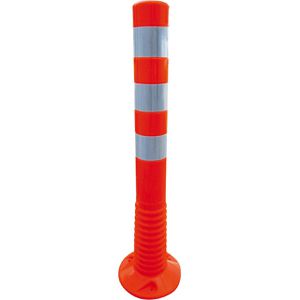 Absperrpfosten Schake 412212, orange/weiß, aus Kunststoff