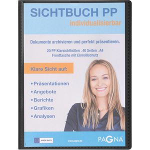 Produktbild für Sichtbuch Pagna 21011-01 Office, aus PP, A4