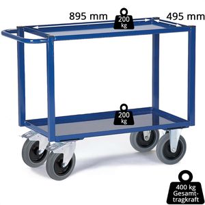 Produktbild für Tischwagen Rollcart 06-7167, aus Metall
