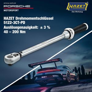Produktbild für Drehmomentschlüssel Hazet 5122-3CT-PD, Porsche Edition