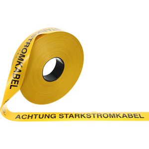 Produktbild für Trassenwarnband Kelmaplast Achtung Starkstromkabel