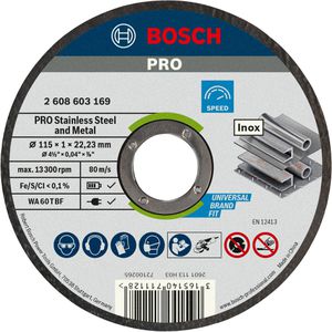 Produktbild für Trennscheibe Bosch PRO Stainless Steel and Metal, 22,23 mm