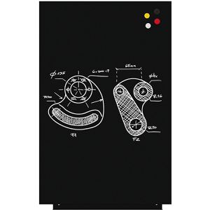 Produktbild für Kreidetafel Rocada Skinliquid, schwarz, magnetisch