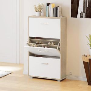 Produktbild für Schuhschrank CASARIA 109315, eiche / weiß
