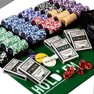 Produktbild für Pokerkoffer Nexos FP32451 Deluxe, Laser-Chips mit Wertaufdruck