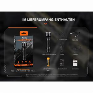 Produktbild für Taschenlampe Fenix TK22R, LED, aufladbar