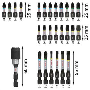 Produktbild für Bohrer-Bit-Set Bosch PRO Impact Mixed Set Multi Construction