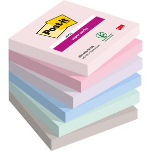 Haftnotizen Pastell 3x3, 6 Pads Notizzettel Selbstklebend Set, Klebezettel  Bunt für Büro Schule und Heim, 600 Blatt Insgesamt : : Bürobedarf  & Schreibwaren