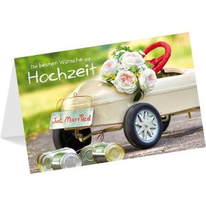 Produktbild für Hochzeitskarte LUMA 1820, Hochzeitsauto